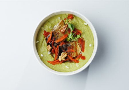 Філе скумбрії із пюре з зеленого горошку Філе скумбрії із пюре з зеленого горошку